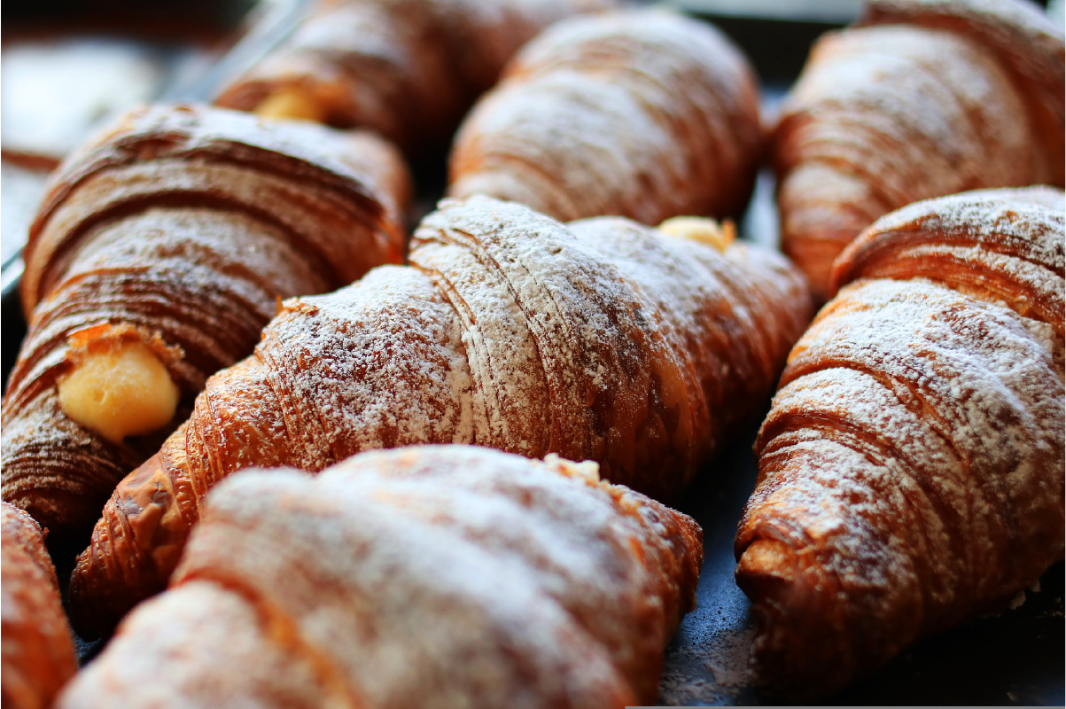 Photo of croissants for a luxury cafe, Cafe Lux