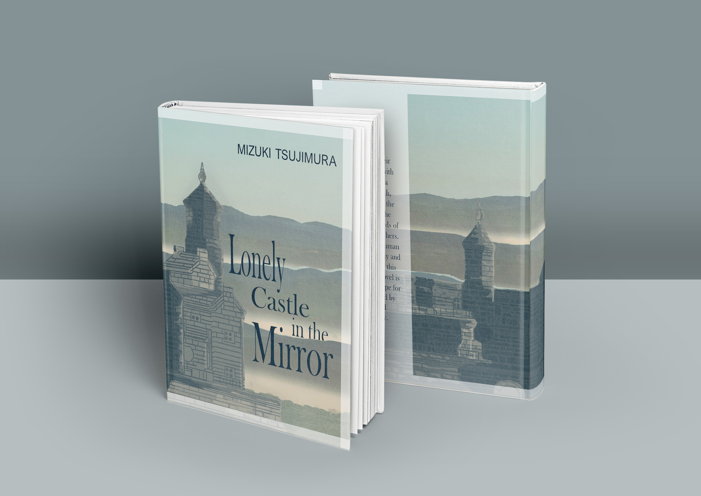 Book Cover Mockup, Lonely Castle in the Mirror