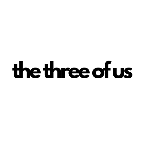 text saying the three of us