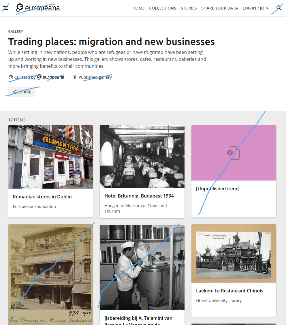 Gallery of migration related photos from Europeana