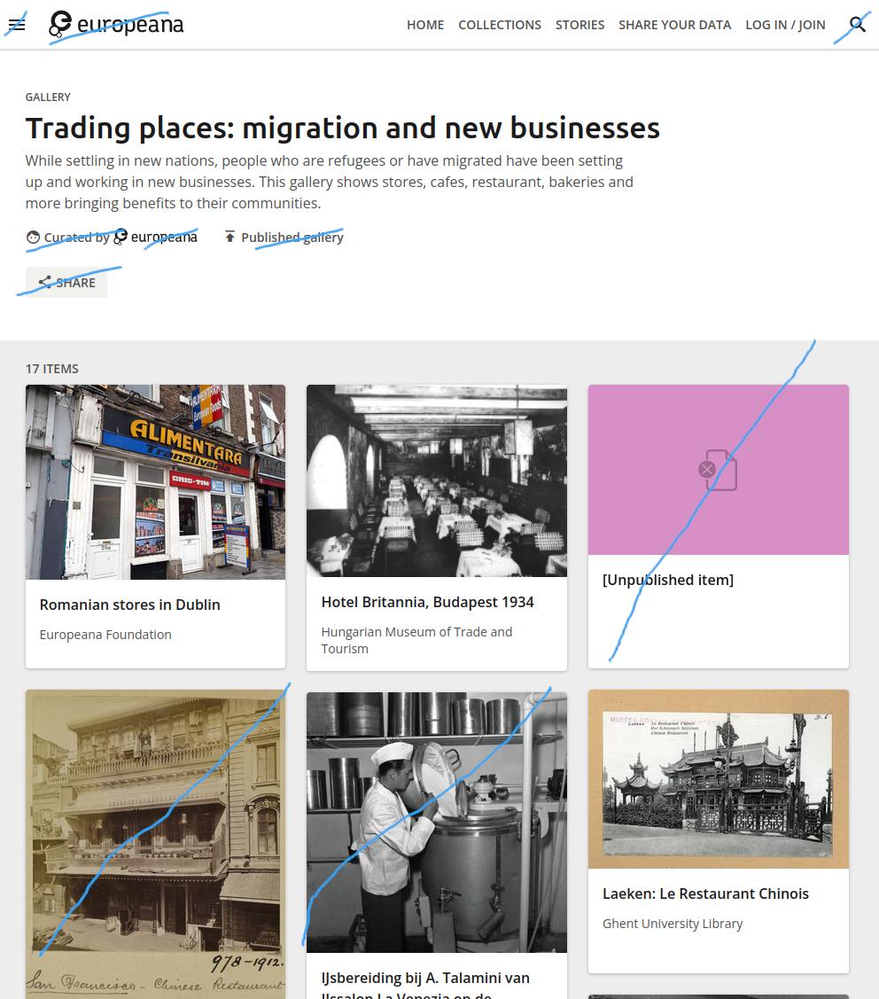 Gallery of migration related photos from
Europeana